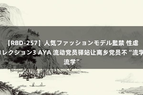 【RBD-257】人気ファッションモデル監禁 性虐コレクション3 AYA 流动党员驿站让离乡党员不“流学”