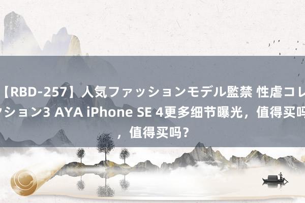 【RBD-257】人気ファッションモデル監禁 性虐コレクション3 AYA iPhone SE 4更多细节曝光，值得买吗？