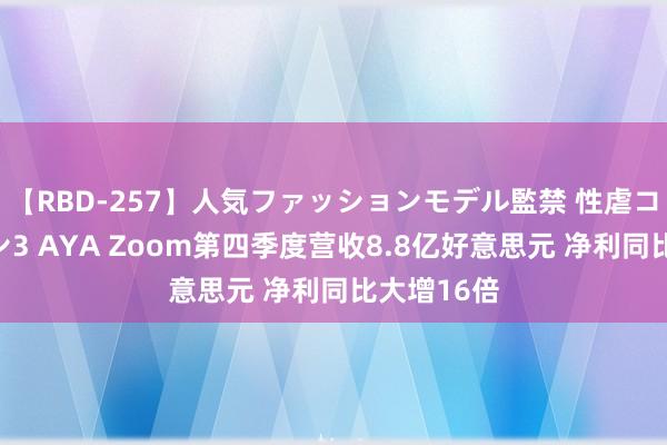 【RBD-257】人気ファッションモデル監禁 性虐コレクション3 AYA Zoom第四季度营收8.8亿好意思元 净利同比大增16倍