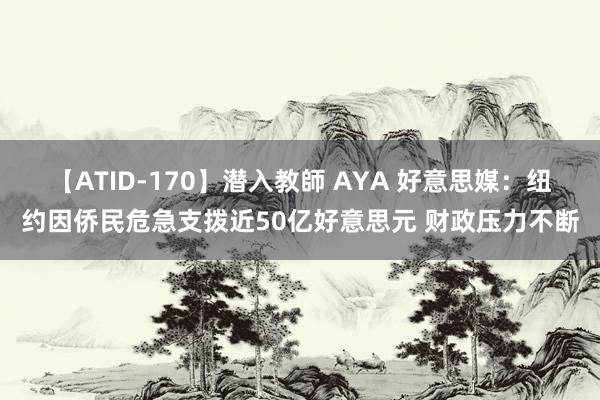 【ATID-170】潜入教師 AYA 好意思媒：纽约因侨民危急支拨近50亿好意思元 财政压力不断