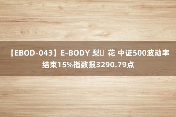 【EBOD-043】E-BODY 梨々花 中证500波动率结束15%指数报3290.79点